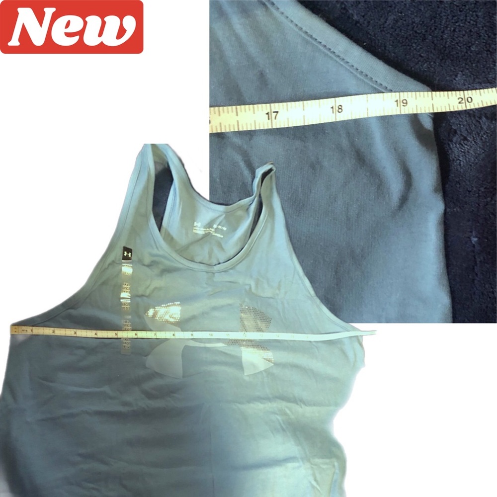 🚨EXPIRES🔜🆕 Under Armour HeatGear® Graphic Big Sparkle Logo Tank - Picture 8 of 9